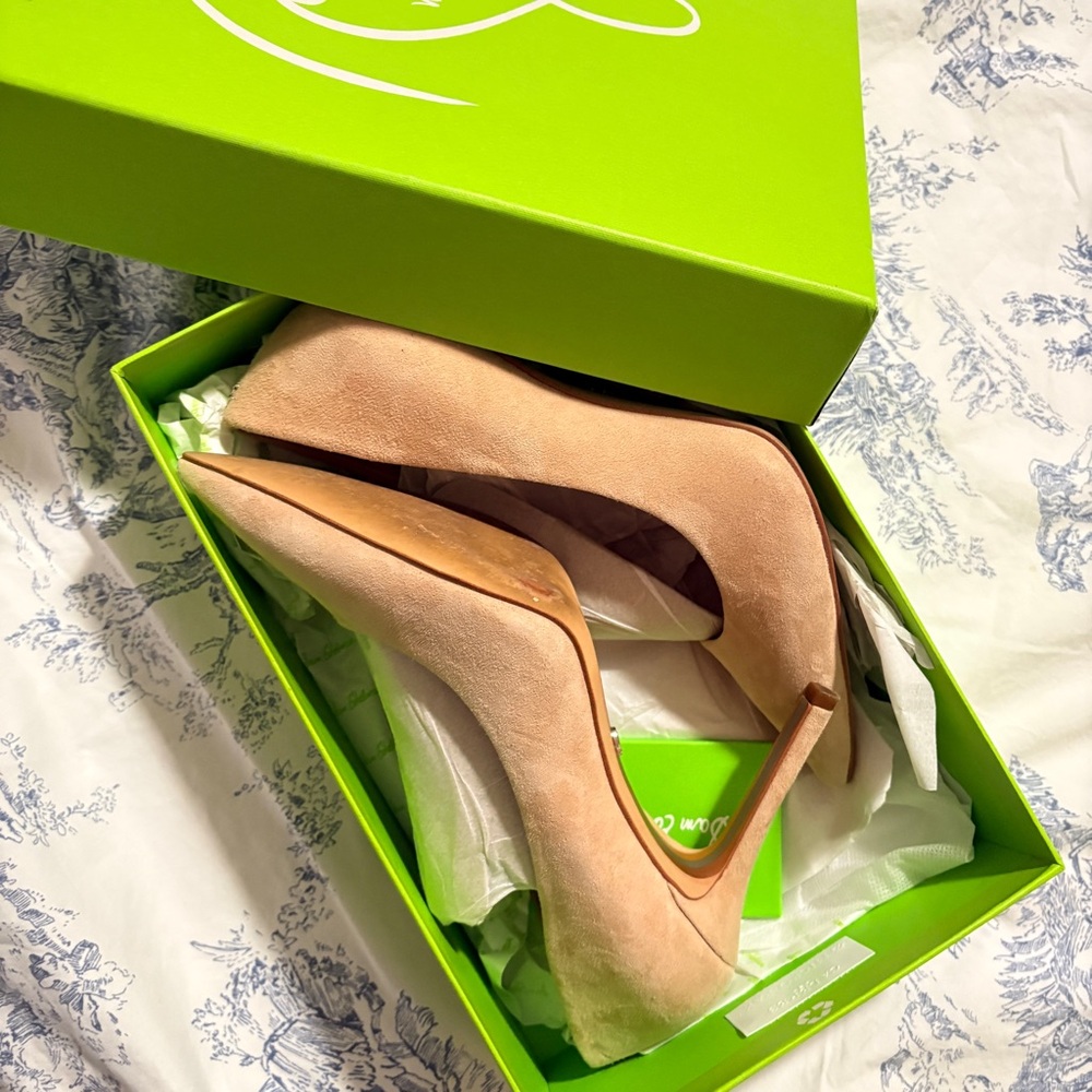 Sam Edelman Nude Suede Heels